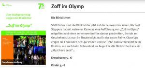 Leinwand statt Bühne